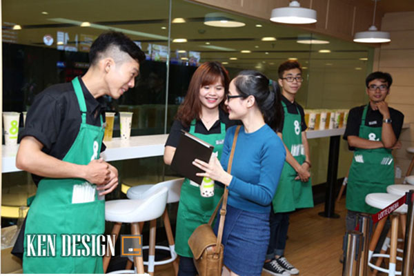 thiết kế quán trà sữa đẹp